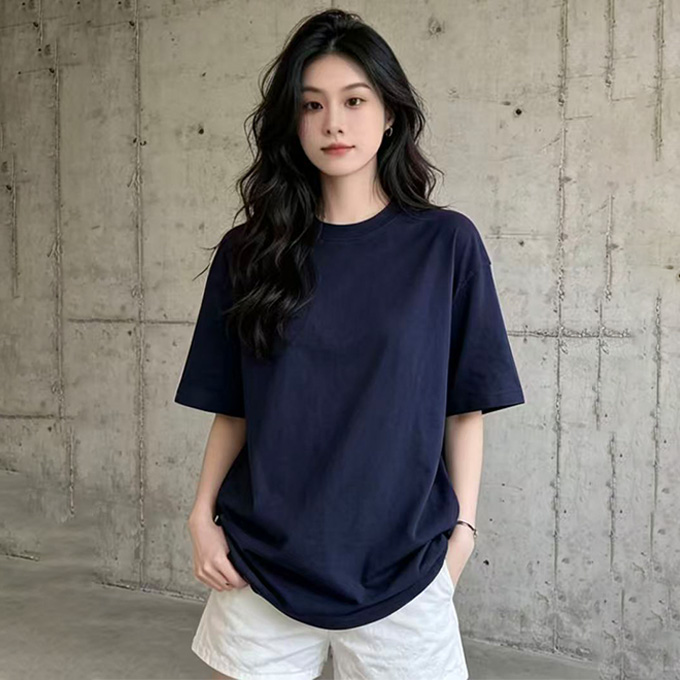 lv louis vuitton subtle embroidered logo cotton short sleeve t shirt